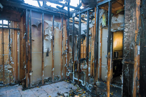 Professional Smoke Damage Removal technician working in Fairview, NC